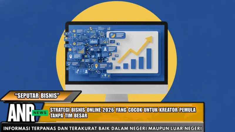 Strategi bisnis online 2026 yang cocok untuk kreator pemula tanpa tim besar