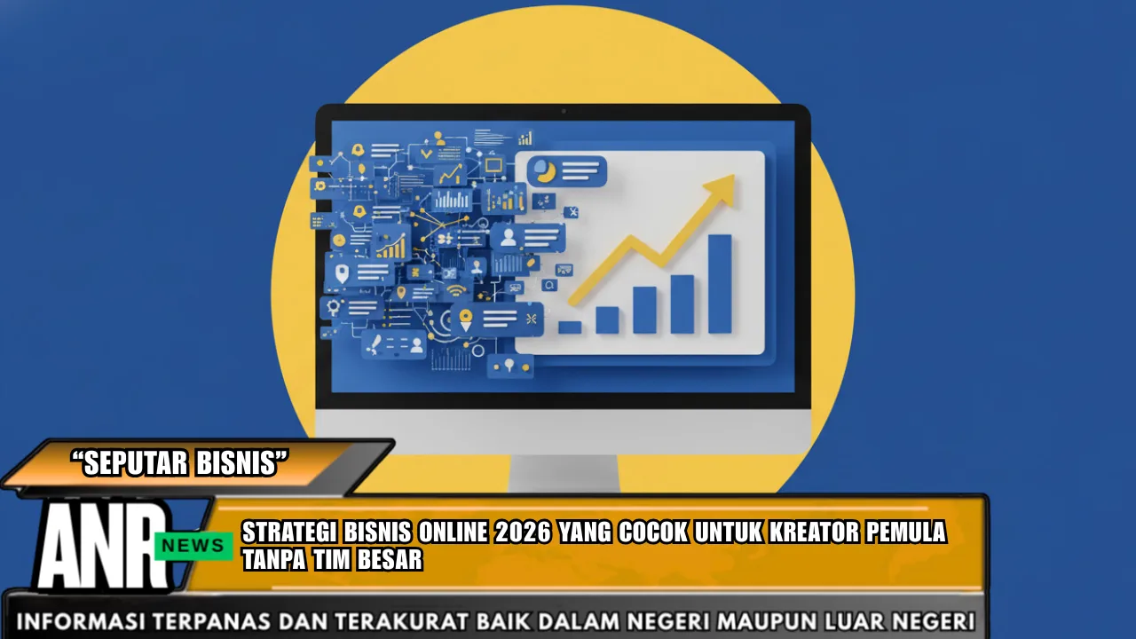 Strategi bisnis online 2026 yang cocok untuk kreator pemula tanpa tim besar