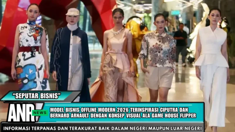 Model Bisnis Offline Modern 2026 Terinspirasi Ciputra dan Bernard Arnault dengan Konsep Visual ala Game House Flipper