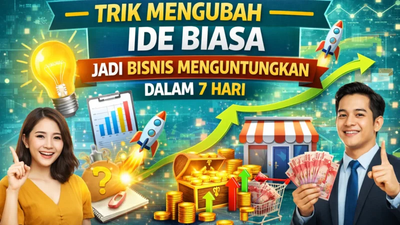 Trik Mengubah Ide Biasa Jadi Bisnis Menguntungkan Dalam 7 Hari