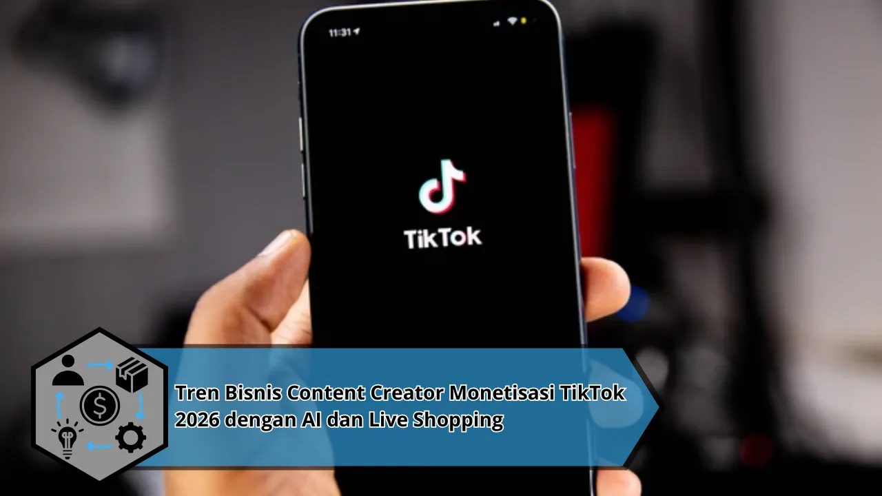 Tren Bisnis Content Creator Monetisasi TikTok 2026 dengan AI dan Live Shopping